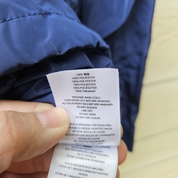 MICHAEL Michael Kors blue rain coat with gold buttons size 1X - Picture 10 of 10